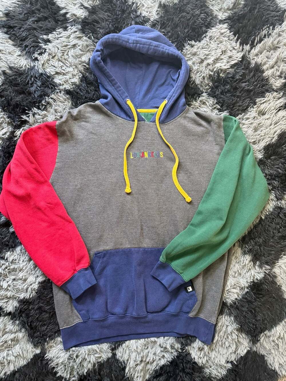 Dikotony Premium Basics Los Angeles Embroidered Colorblock Hoodie